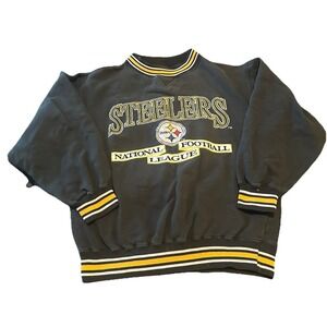 Vintage 90's Pittsburg Steelers Football Sweater NFL Size S Logo Athletic